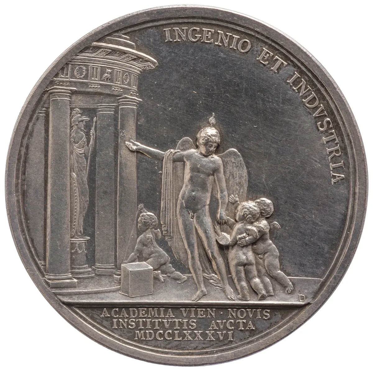Medaille auf die Erweiterung der Akademie der Bildenden Künste in Wien
