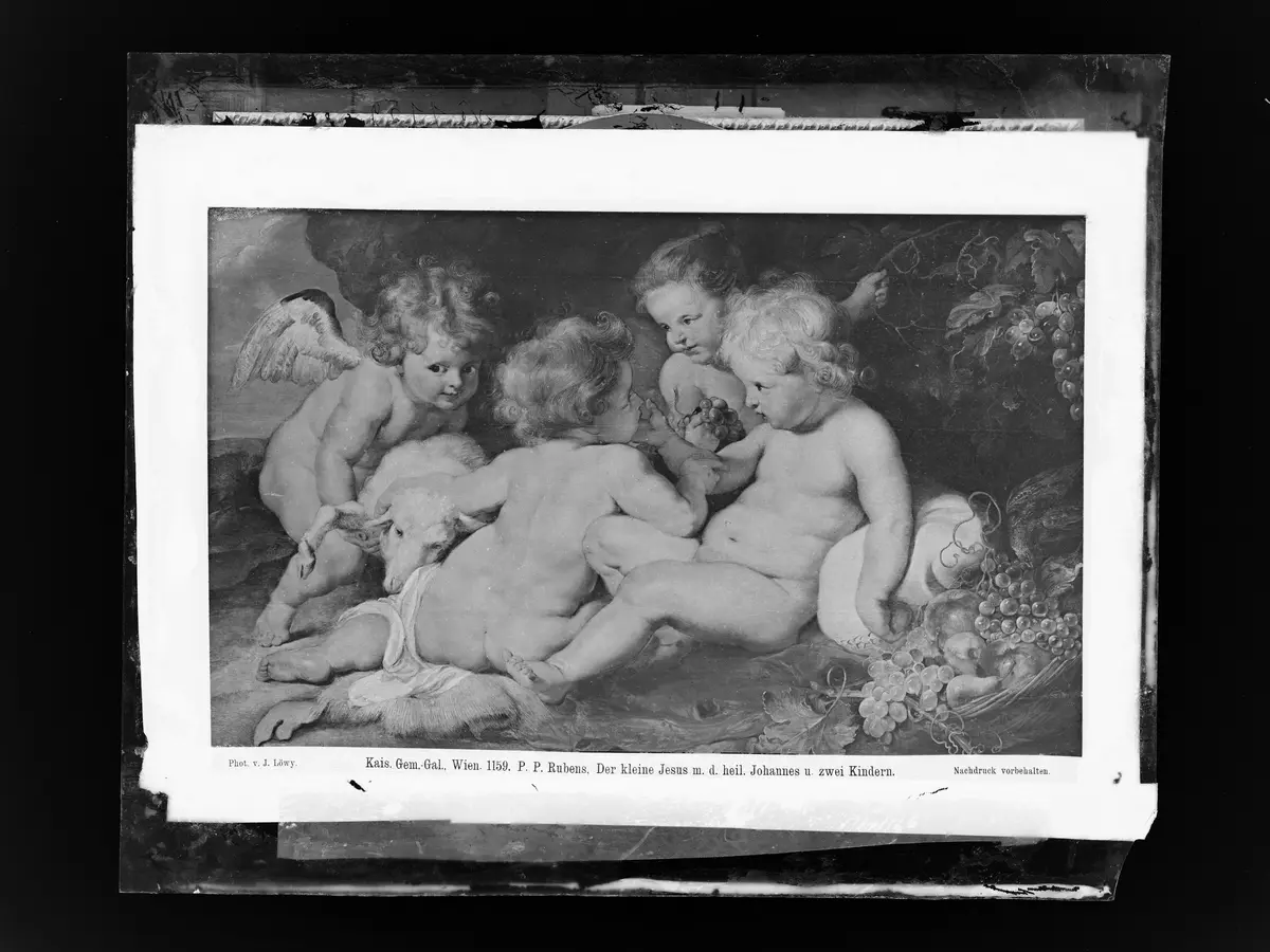 Christuskind mit Johannesknaben und zwei Engeln