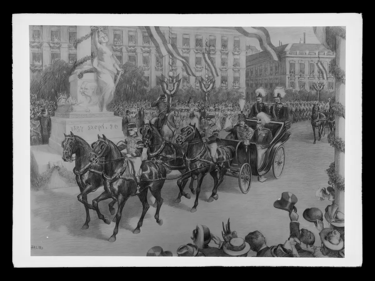 Franz Joseph I. und Wilhelm II., 20. September 1897, Budapst
