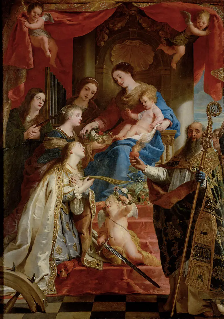 Mary with Child and the Saints Mary Magdalene, Cecilia, Dorothy, Catherine and Augustine