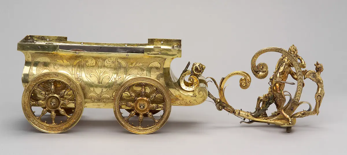 Automat mit Triumph des Bacchus