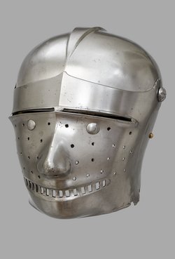 Helmet with mask-visor