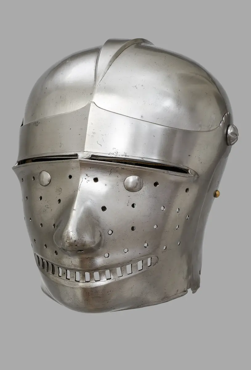 Helmet with mask-visor