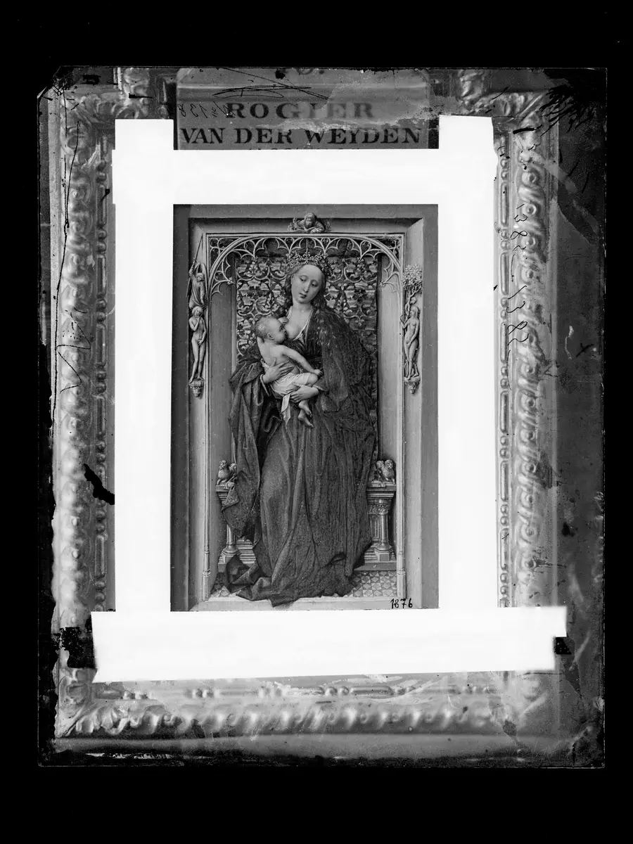 Linker Flügel eines Diptychons: Maria mit Kind