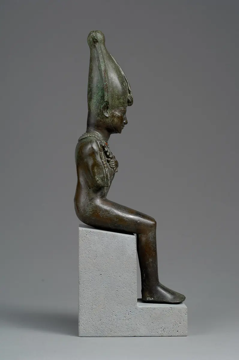 Sitzender Gott Osiris