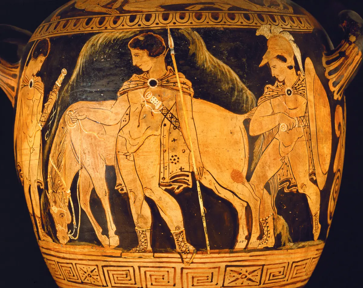 Achilleus und Troilos
