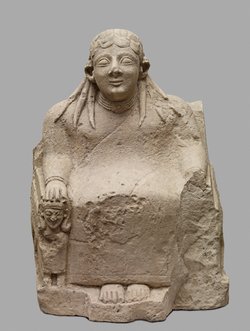 Thronende Göttin (Astarte?)