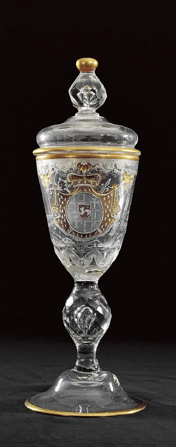 Deckelpokal mit Wappen des Fürstbischofs von Paderborn