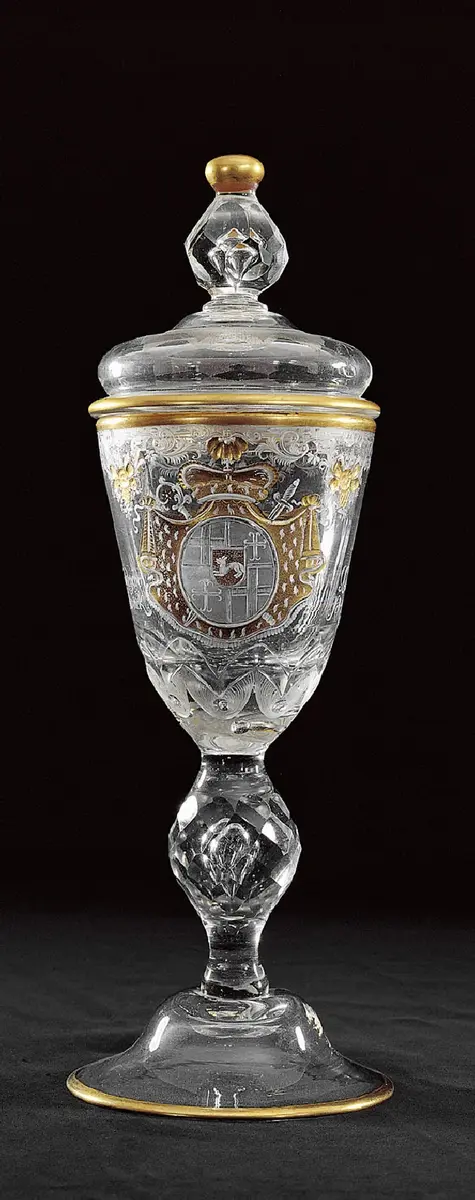 Deckelpokal mit Wappen des Fürstbischofs von Paderborn