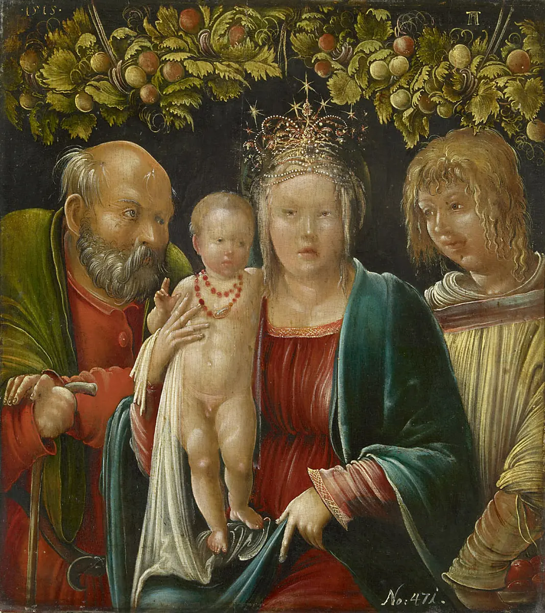 Heilige Familie mit einem Diakon