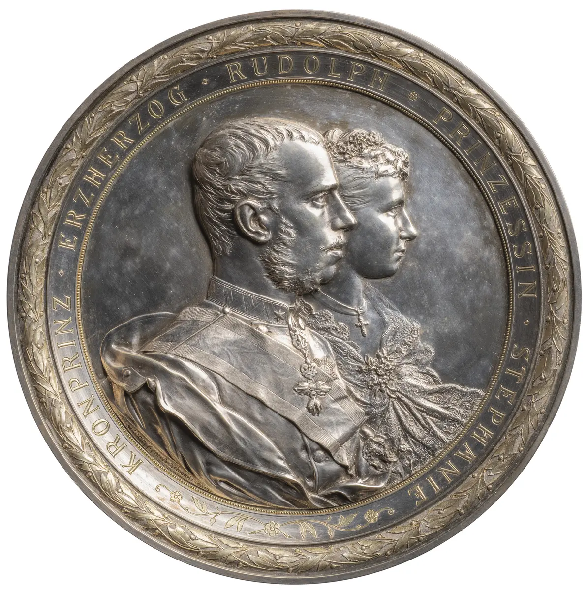 Habsburg: Kronprinz Erzherzog Rudolf und Stephanie von Belgien, auf die Hochzeit