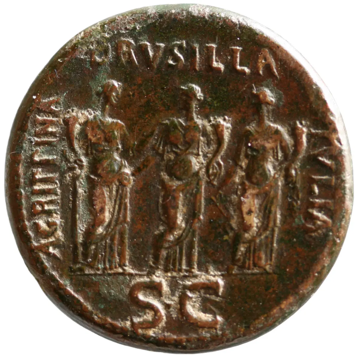 Caius für Agrippina II., Drusilla und Iulia III.