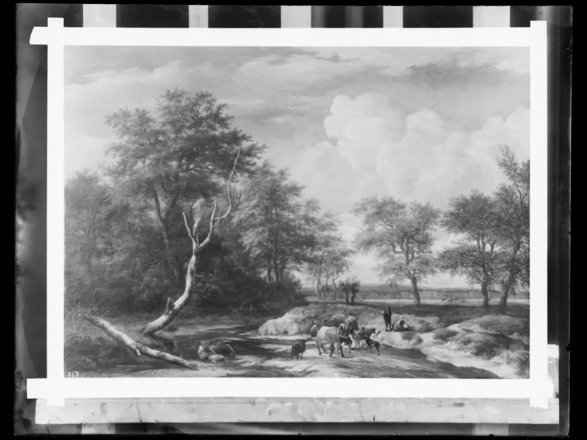 Landschaft mit Furt