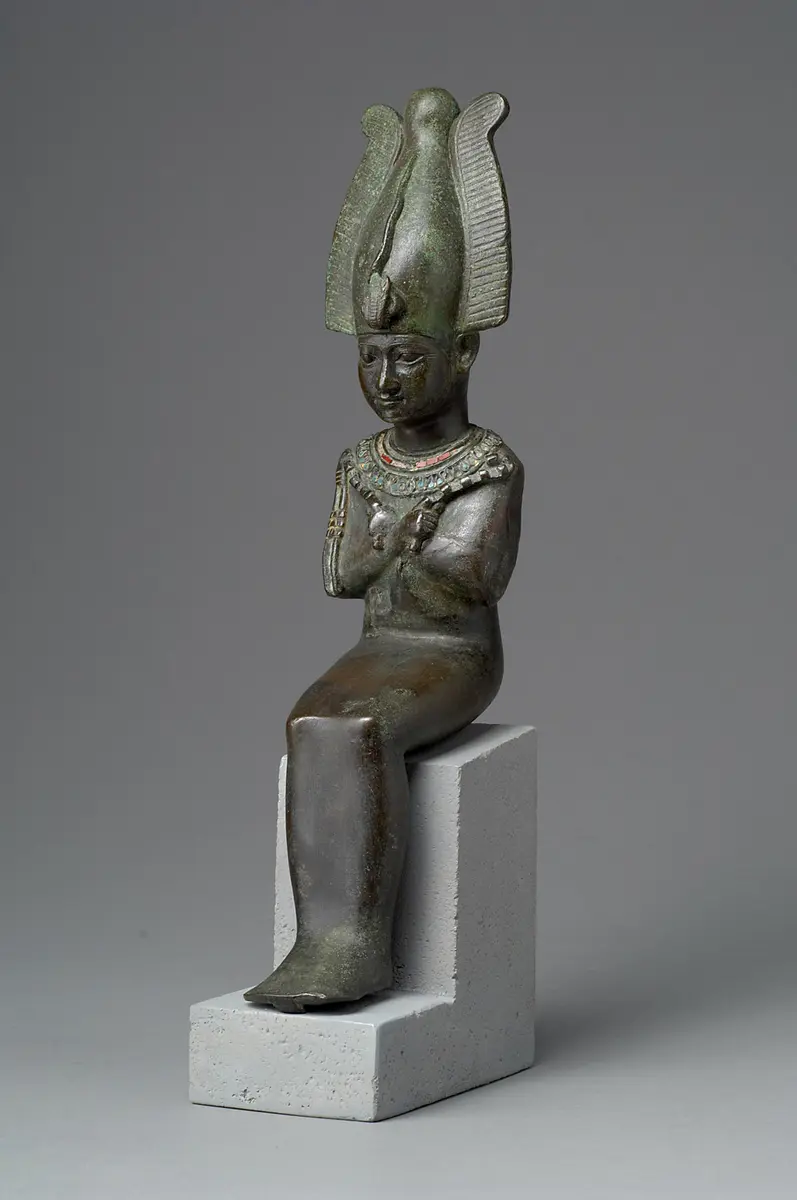 Sitzender Gott Osiris