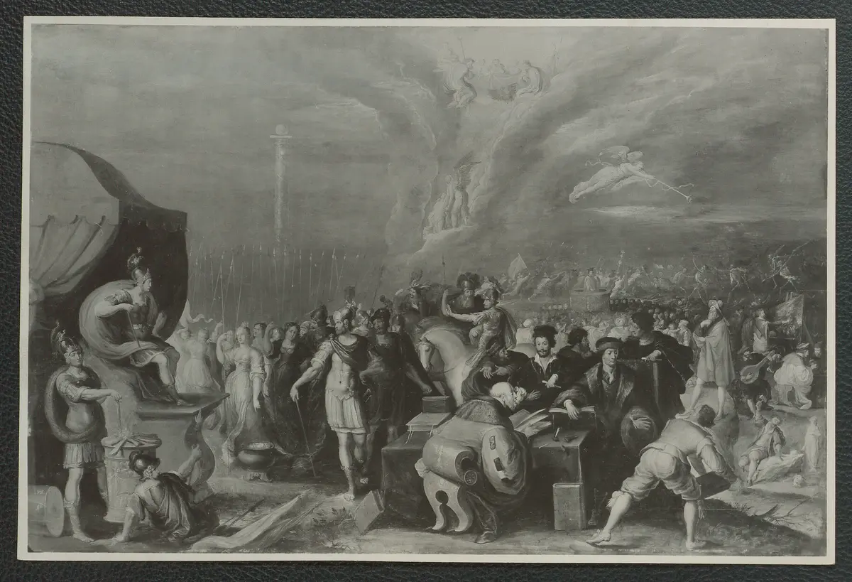 Frans Francken d. J., Allegorische Darstellung. Öl-Holz, 148 x 98
