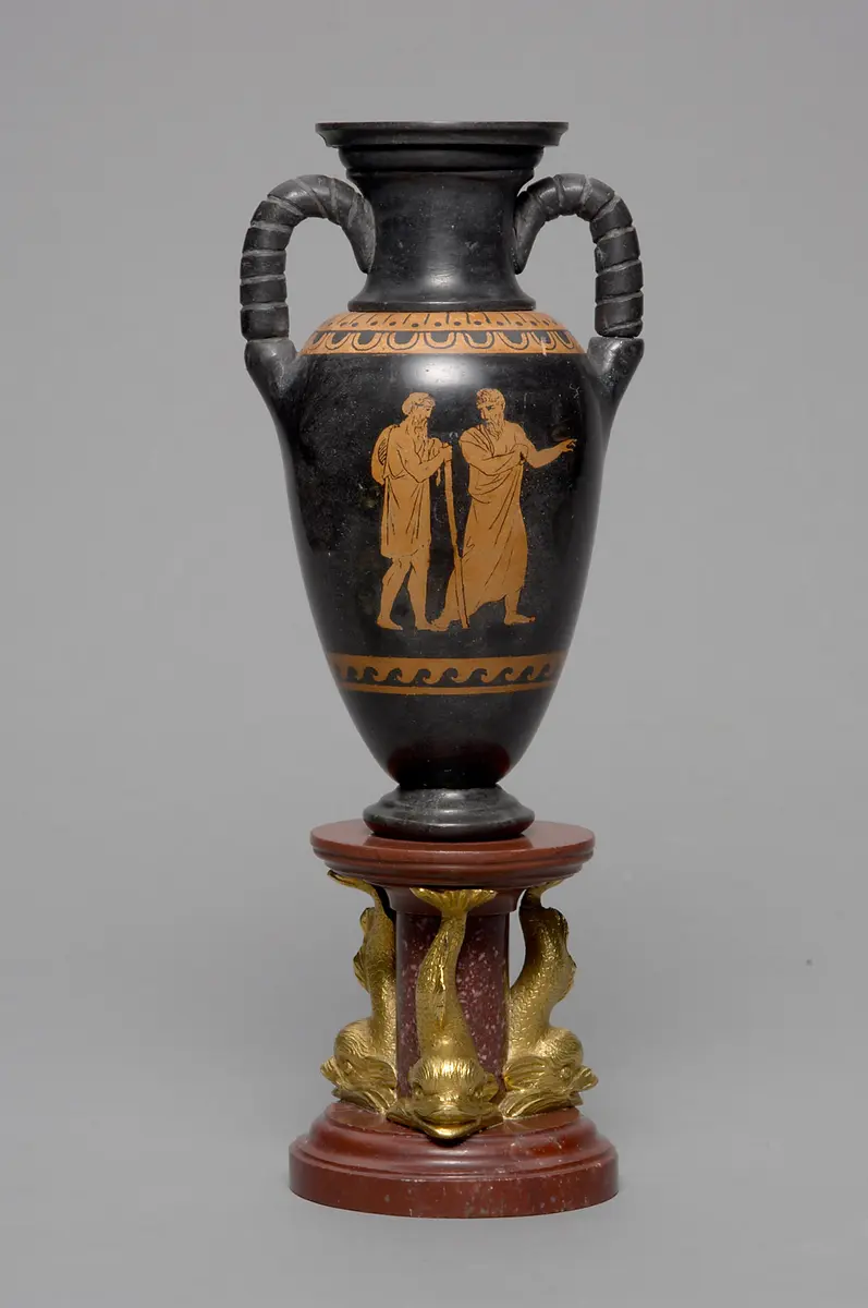 Vase der Ruinen von Paestum