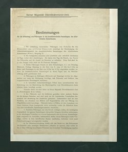 Bestimmungen für die Abhaltung von Führungen in den Sammlungen des Allerhöchsten Kaiserhauses