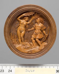 Apollo und Daphne; Spielstein für das Brettspiel für den "Langen Puff"