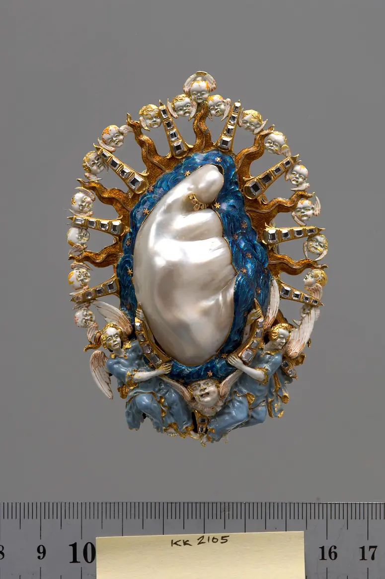 Pendant with Monstrous Pearl in the Form of a Madonna