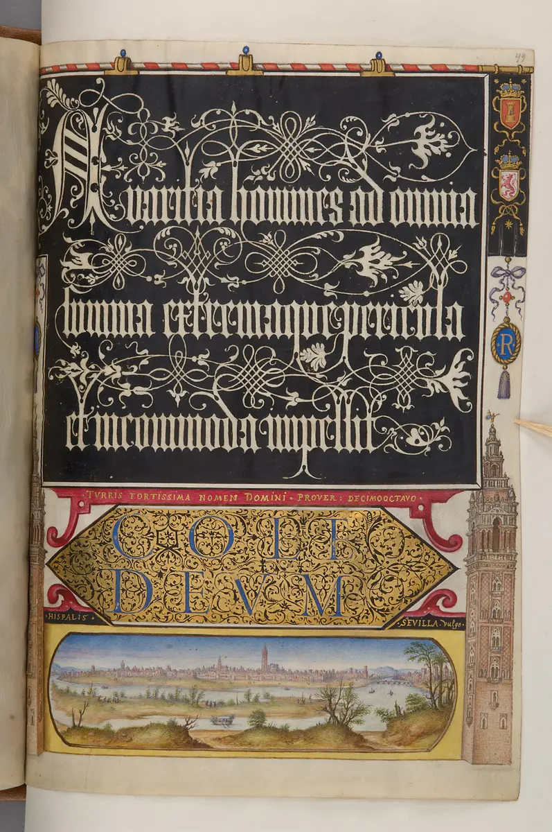 Schriftmusterbuch; 127 Blatt Pergament