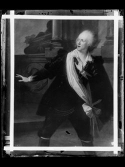 Porträt Josef Lange als Hamlet