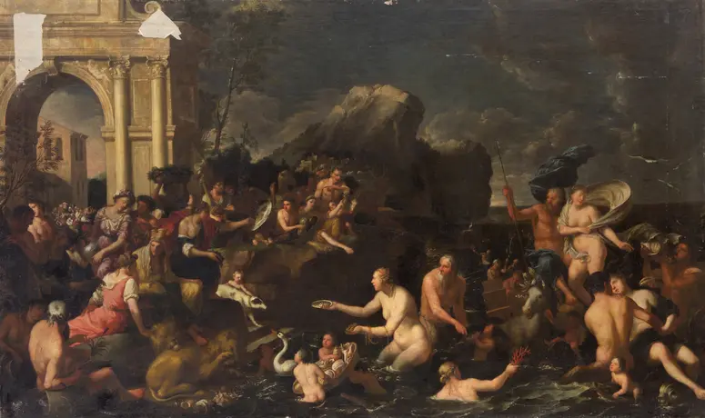 Kybele empfängt Neptun und Amphitrite