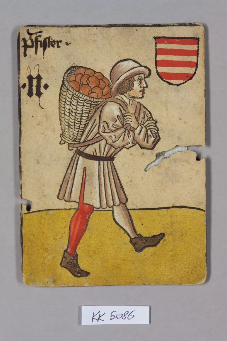 Playing card, Hungary, Baker (Two), from the so-called Hofämterspiel