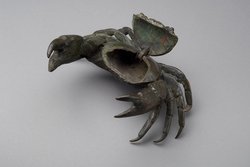 Statuette, Kleinbronze, Bronze, Taschenkrebs