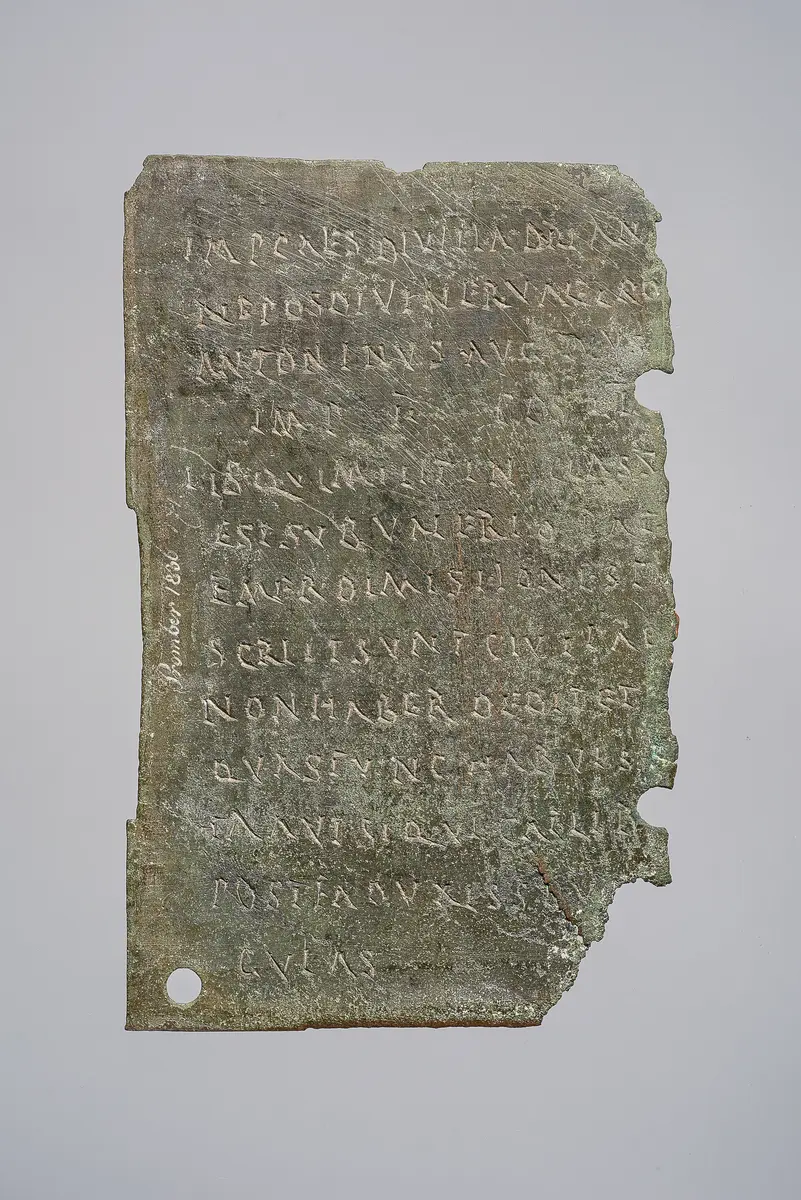 Fragment eines Militärdiplomes
