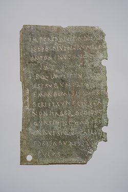 Fragment eines Militärdiplomes