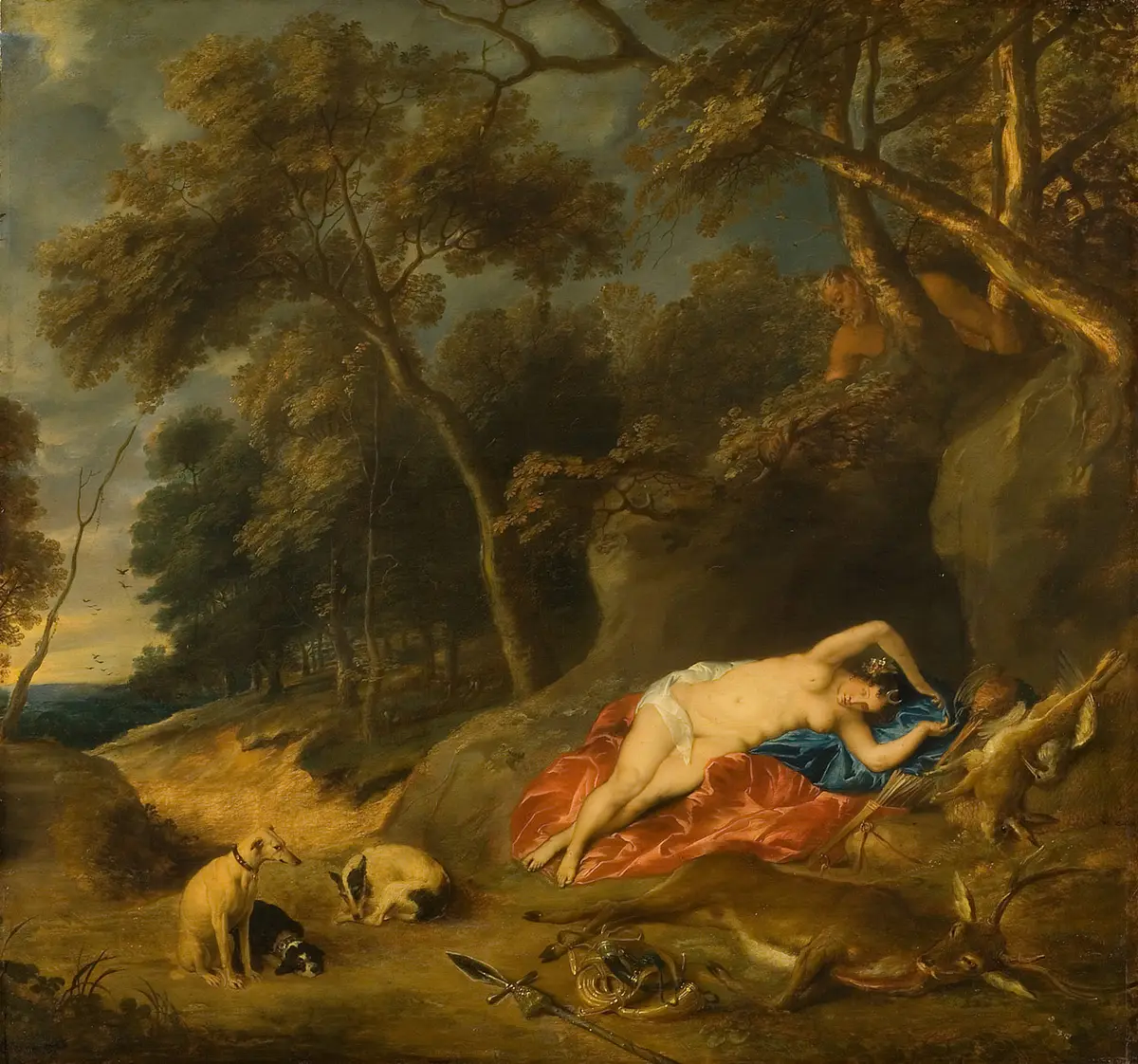 Landschaft mit Rast der Diana