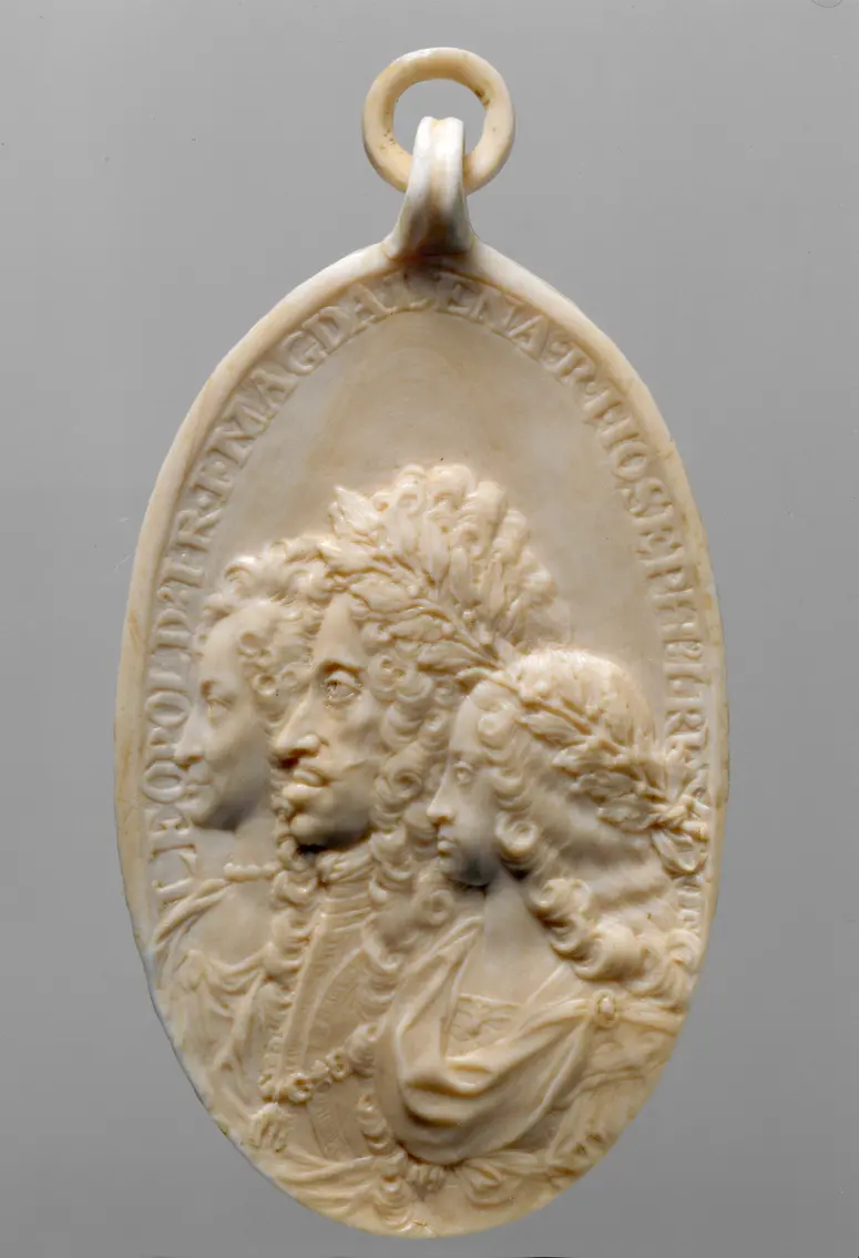 Gedenkmedaillon auf die Errichtung der Pestsäule