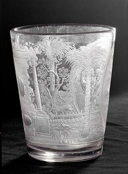 Becher mit Wappen Perger von Waltburg