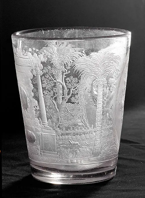 Becher mit Wappen Perger von Waltburg