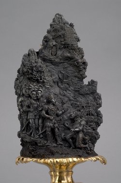 Handstein mit der Auferstehung Christi und Kaiser Karl V. nach der Schlacht von Pavia