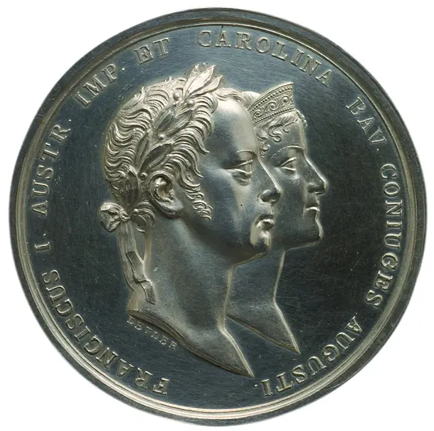 Habsburg: Kaiser Franz II./I. und Karoline Auguste von Bayern (Charlotta Augusta) (dessen vierte Gemahlin)