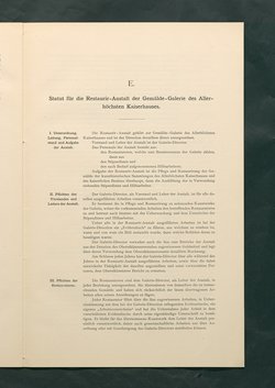Bestimmungen für den Dienstbetrieb in den kunsthistorischen Sammlungen des Allerhöchsten Kaiserhauses