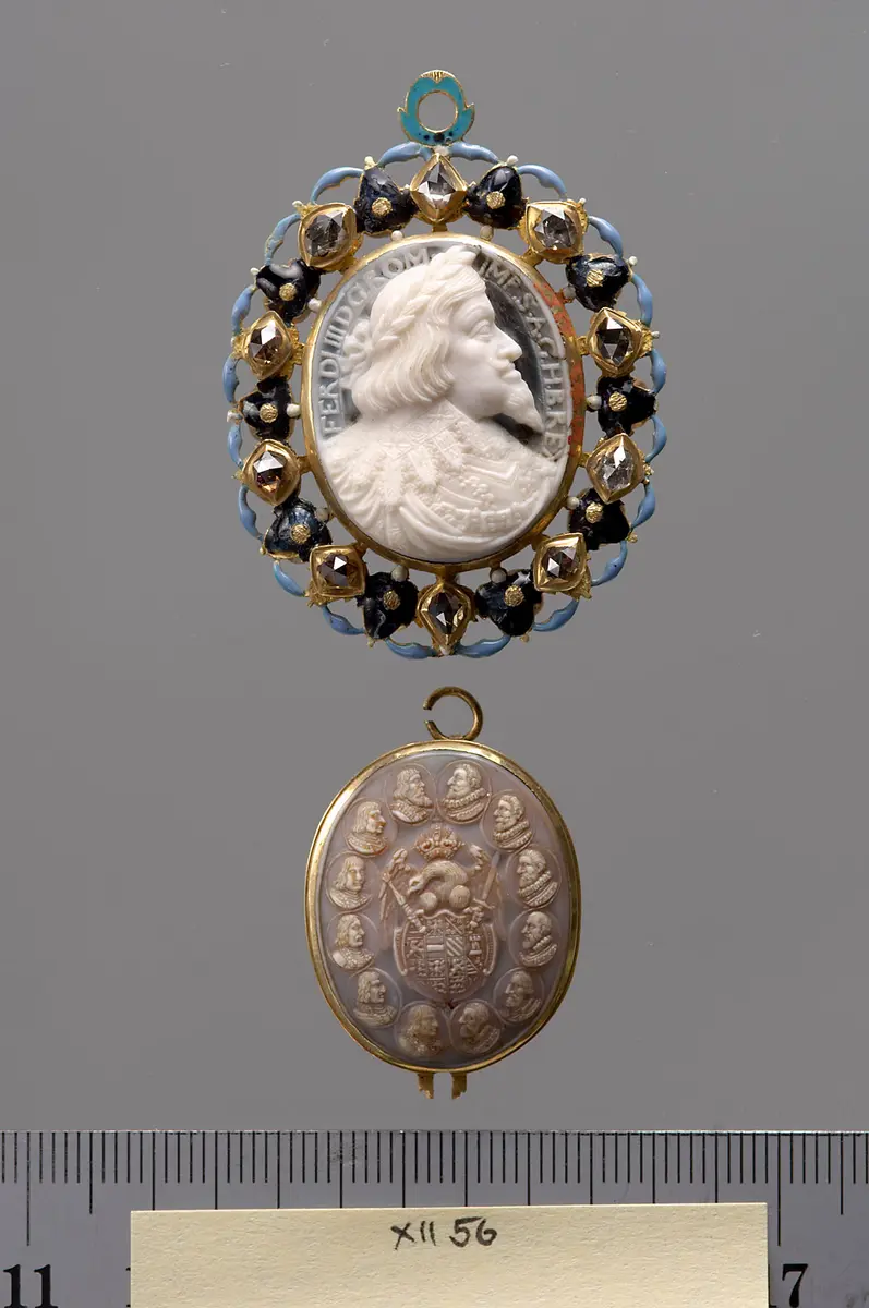 Medaillonkapsel mit Porträt Kaiser Ferdinand III.