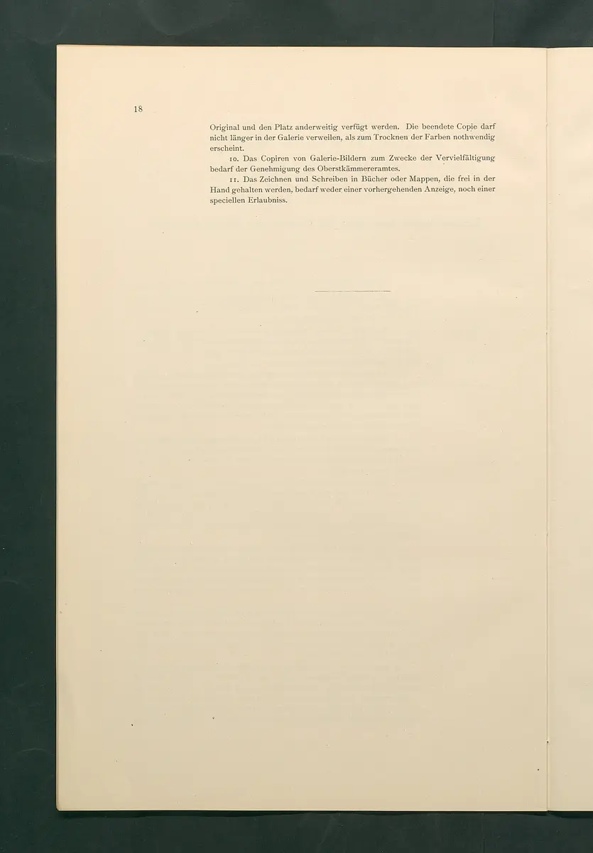 Bestimmungen für den Dienstbetrieb in den kunsthistorischen Sammlungen des Allerhöchsten Kaiserhauses