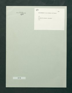 handschriftliche Dienstordnung für Museumsaufseher