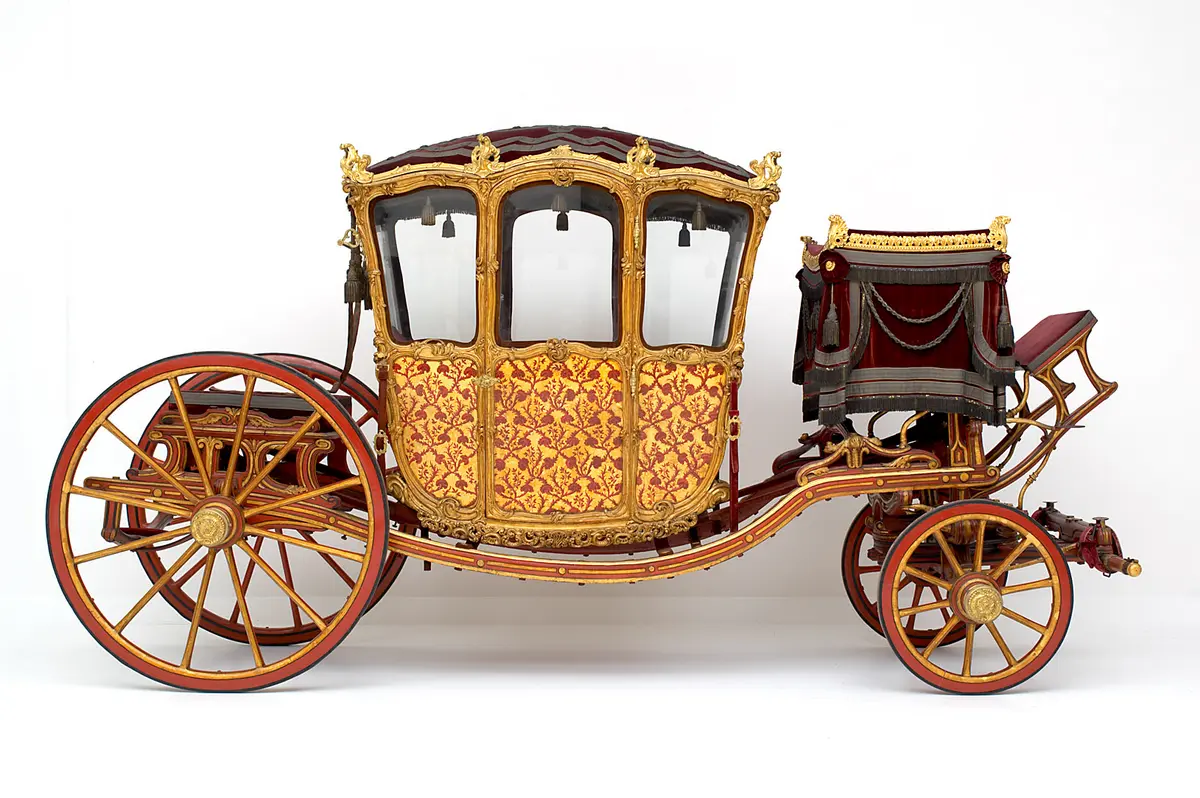 Rokoko-Berline, sogenannter „Prinzen“- oder „Damenwagen“