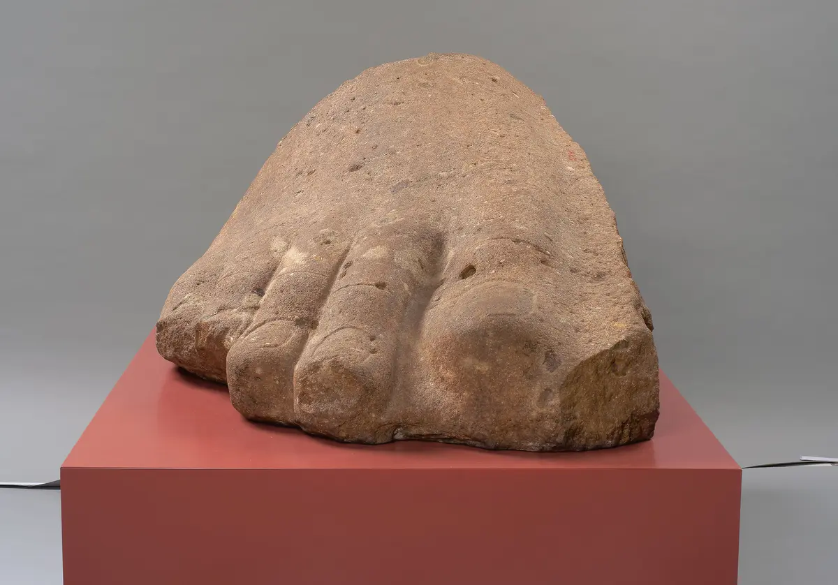 Rechter Vorderfuß einer Kolossalstatue