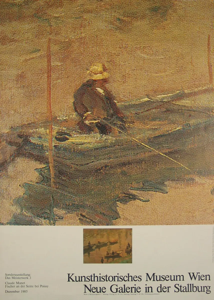 Neue Galerie in der Stallburg. Sonderausstellung. Das Meisterwerk 3. Claude Monet, Fischer an der Seine bei Poissy