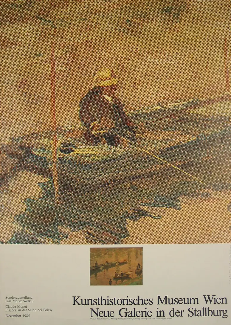 Neue Galerie in der Stallburg. Sonderausstellung. Das Meisterwerk 3. Claude Monet, Fischer an der Seine bei Poissy