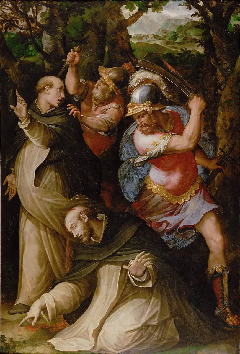 Tod des hl. Petrus Martyr