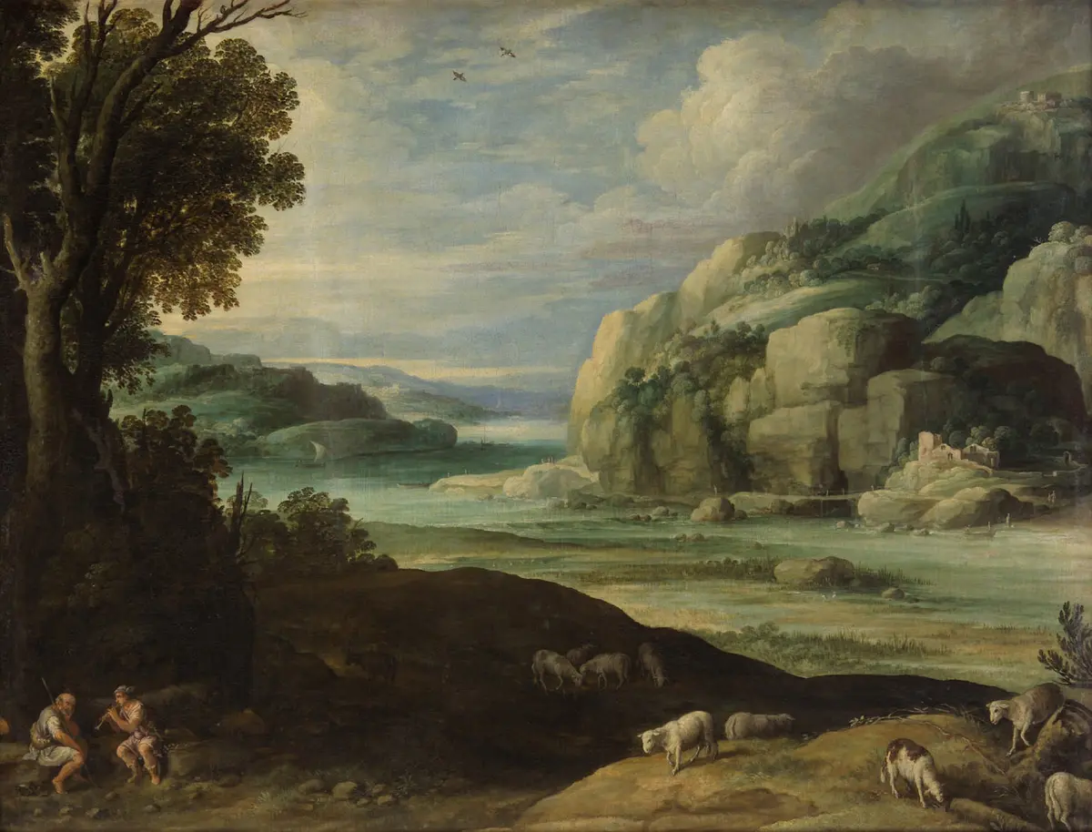 Landschaft mit Merkur und Argus