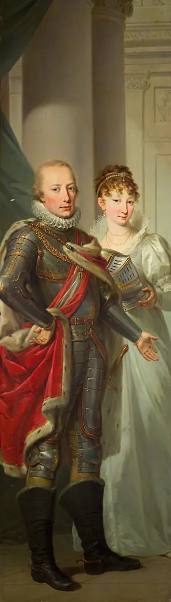 Kaiser Franz I. (II.) (1768-1835) und Maria Ludovica von Modena (1787-1816)