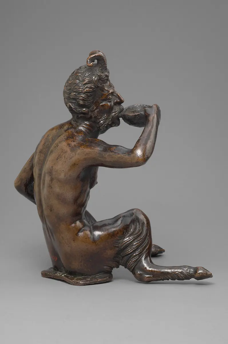 Trinkender Satyr