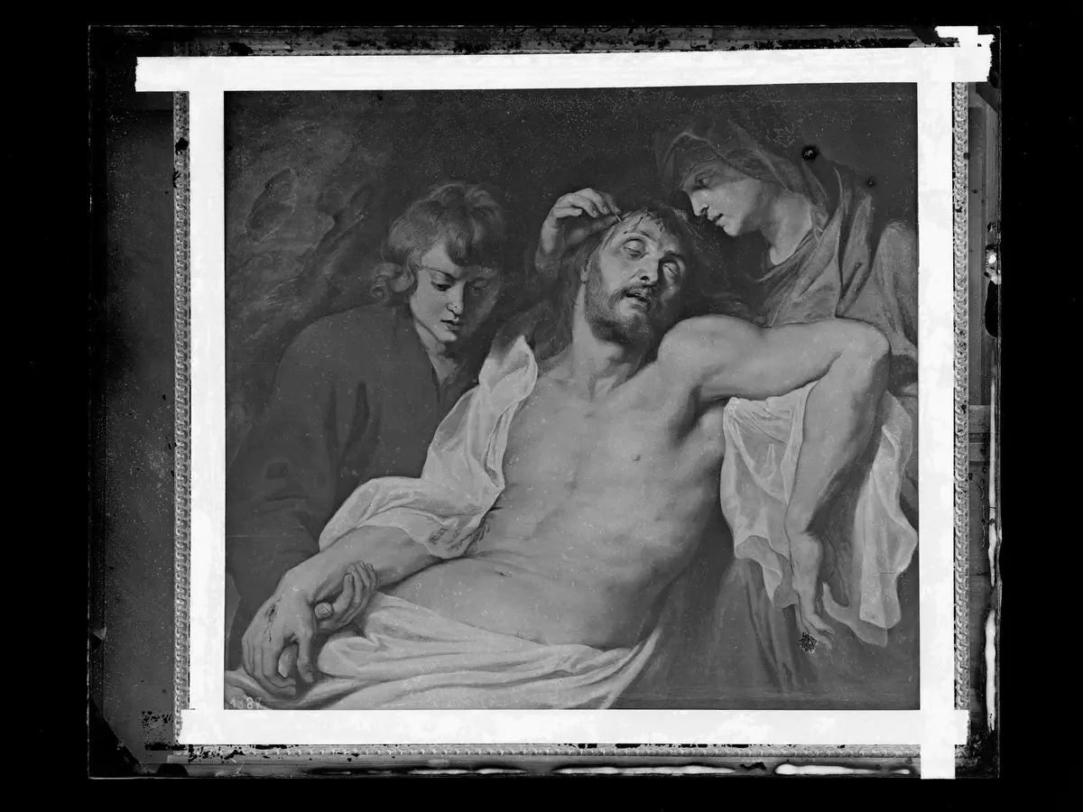 Beweinung Christi durch Maria und Johannes