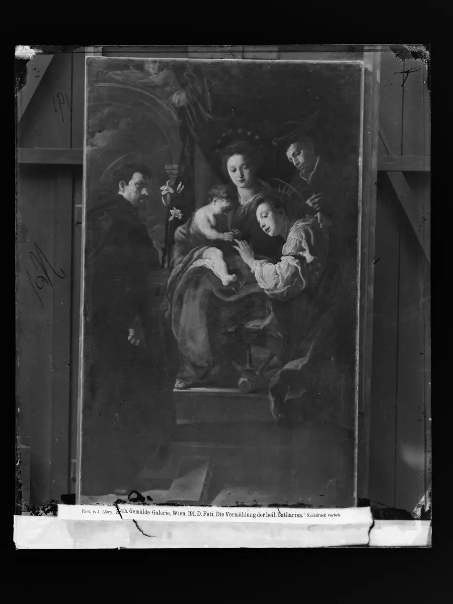 Mystische Verlobung der hl. Katharina und die hll. Dominikus und Petrus Martyr